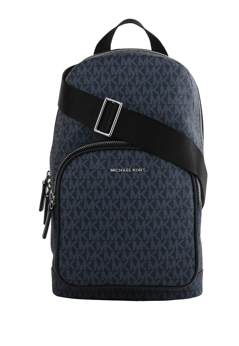 Michael Kors Mens Signature Cooper Sling Pack - Admiral Blue