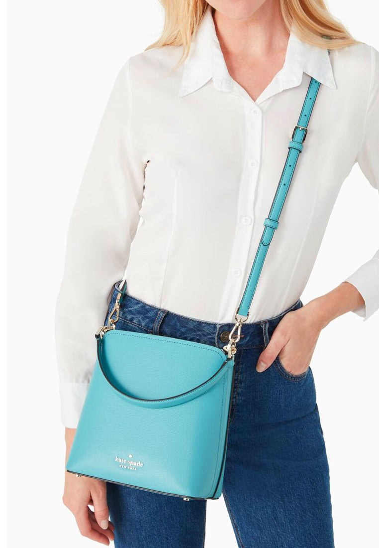 Kate Spade Darcy Small Bucket Bag - Stone Blue