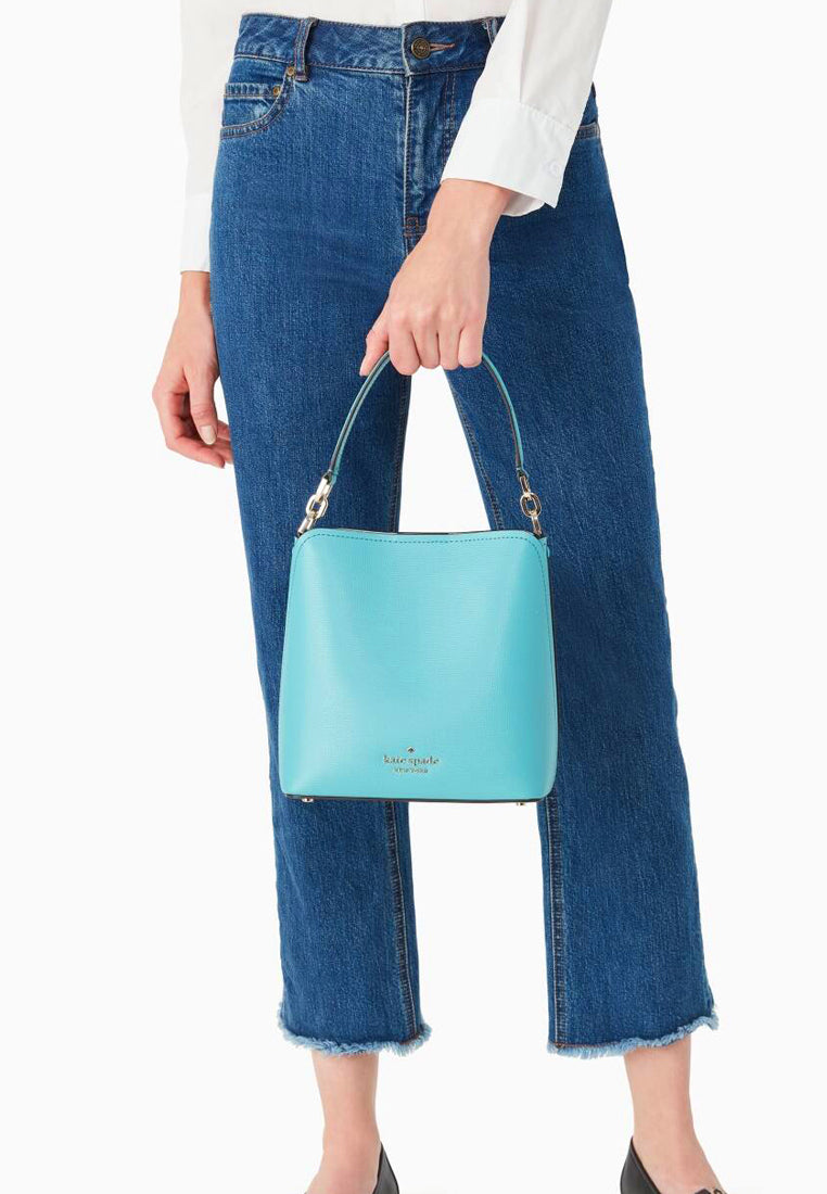 Kate Spade Darcy Small Bucket Bag - Stone Blue