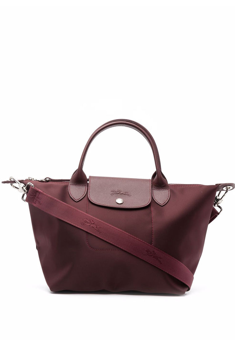 Longchamp Le Pliage Neo Small Top Handle Handbag - Maroon