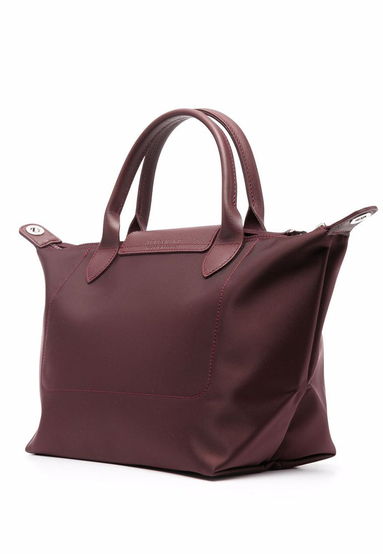 Longchamp Le Pliage Neo Small Top Handle Handbag - Maroon