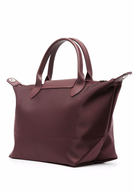 Longchamp Le Pliage Neo Small Top Handle Handbag - Maroon