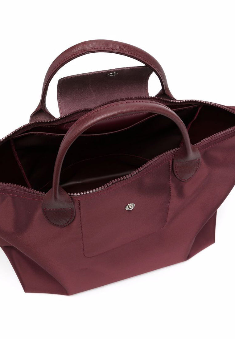 Longchamp Le Pliage Neo Small Top Handle Handbag - Maroon