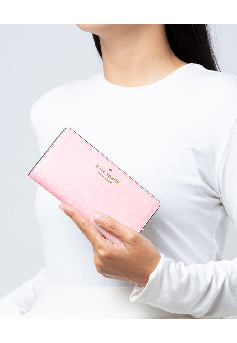 Kate Spade Staci Large Slim Bifold Wallet - Pink