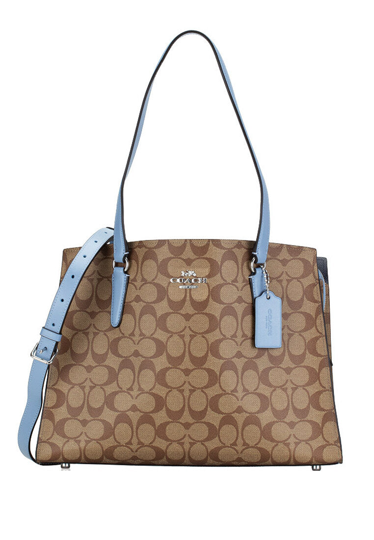 Coach Tatum Carryall In Signature Canvas - Brown/Mable Blue