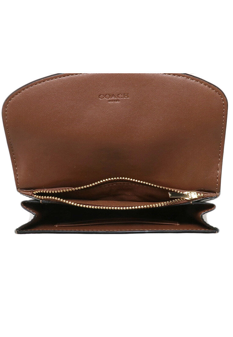 Coach Kleo Wallet In Signature Canvas - Brown/Multi