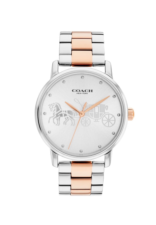 Coach Grand Carriage Ladies Watch (36mm) - Silver/Gold