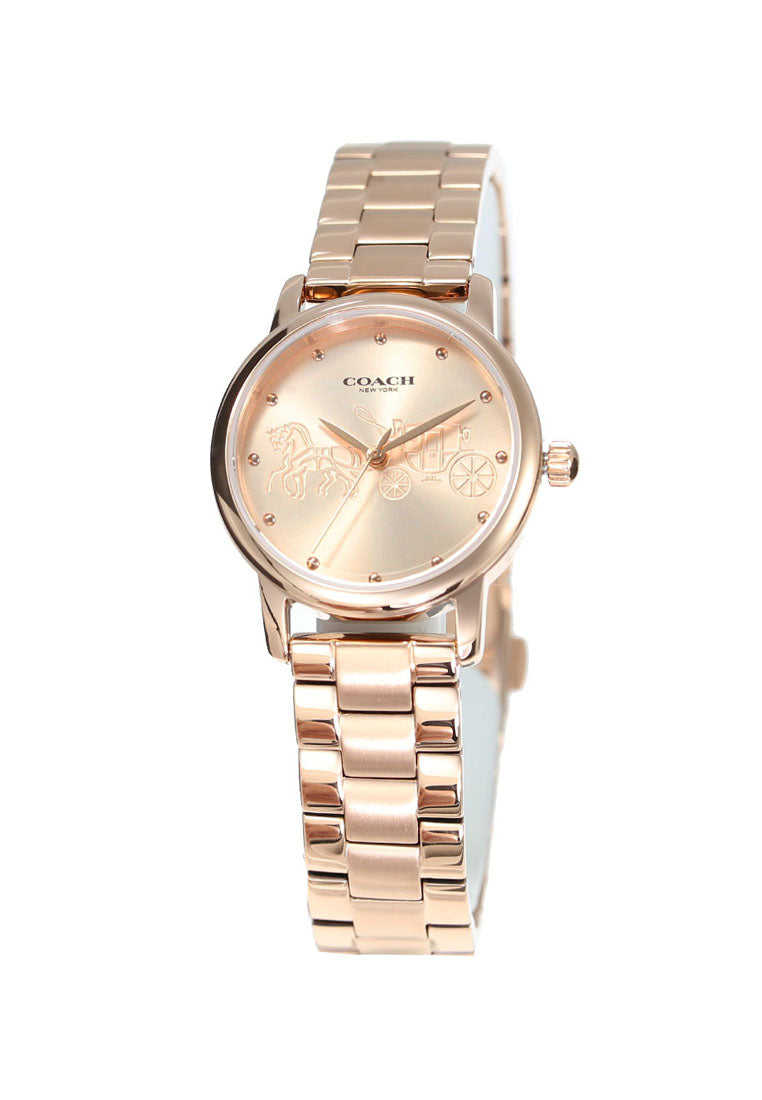 Coach Grand Carriage Ladies Watch (28mm) - Rose Gold