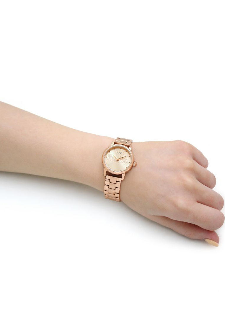 Coach Grand Carriage Ladies Watch (28mm) - Rose Gold