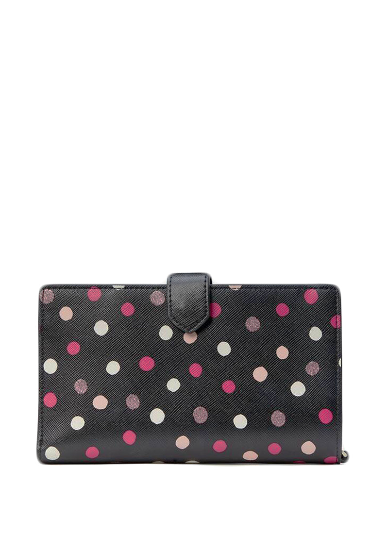 Kate Spade Glimmer Dot Print Phone Wallet Wristlet - Black/Multi