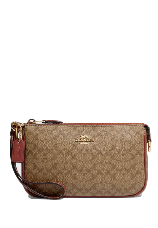 Coach Nolita 19 In Colorblock Signature Canvas - Brown