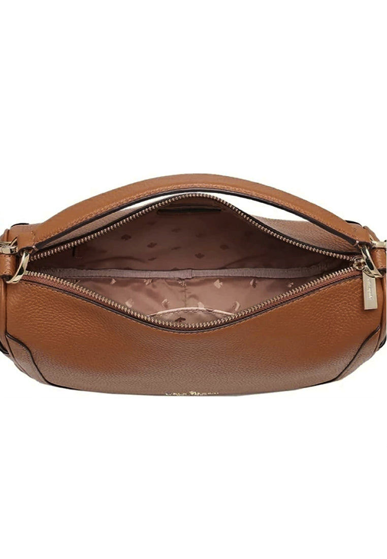 Kate Spade Smoosh Pebbled Leather Crossbody Bag - Brown