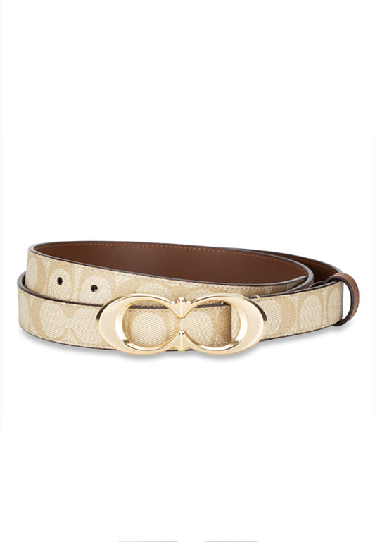 Coach Signature Bucklet Belt 25MM - Brown