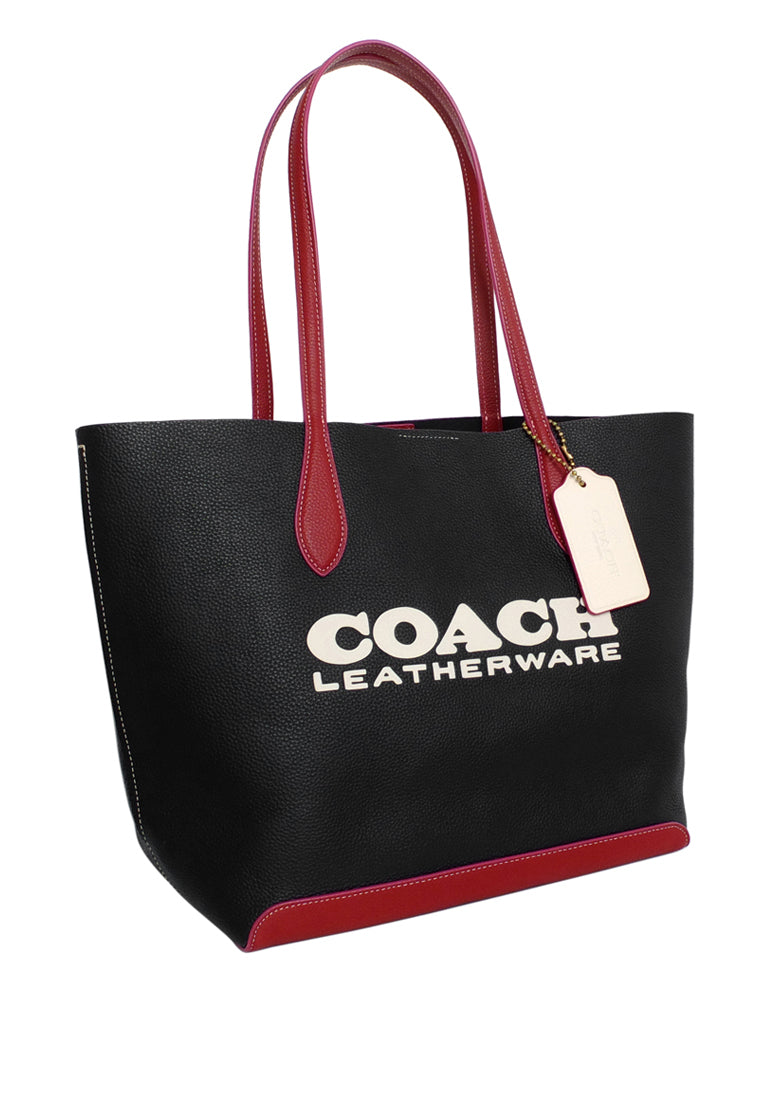 Coach Kia Tote In Colorblock - Black