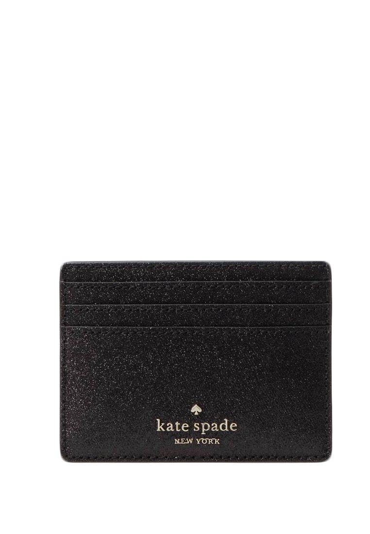 Kate Spade Tinsel Boxed Small Card Holder - Black