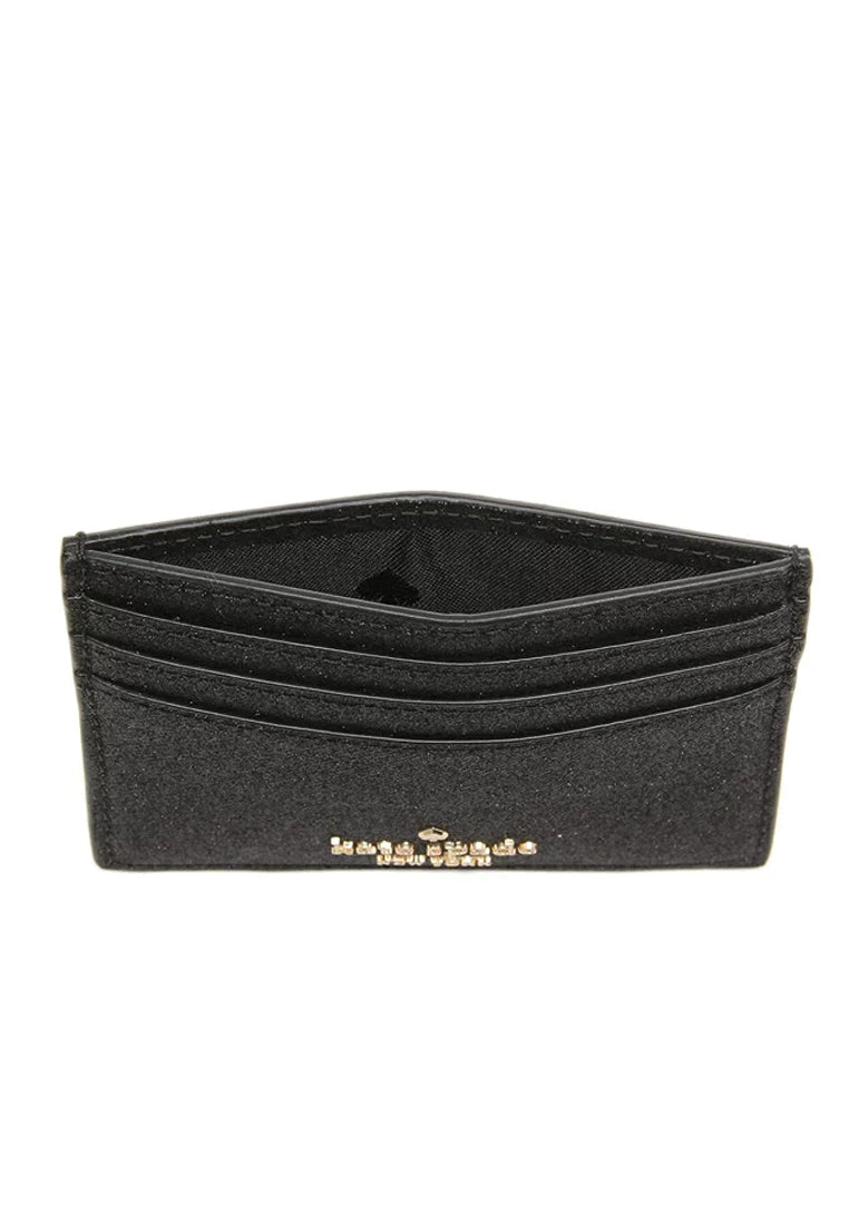 Kate Spade Tinsel Boxed Small Card Holder - Black