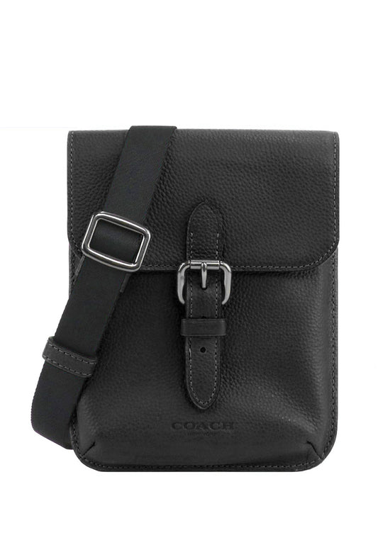 Coach Mens Small Hudson Crossbody Bag - Black