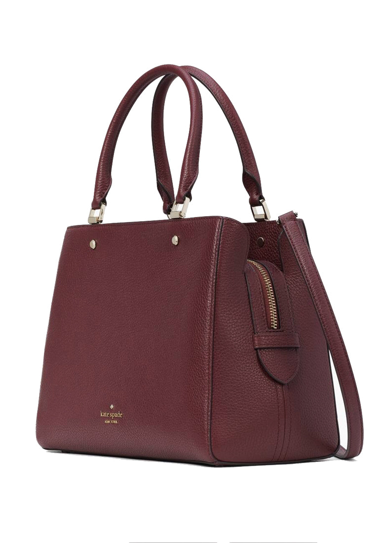 Kate Spade Leila Medium Triple Compartment Satchel - Cherrywood