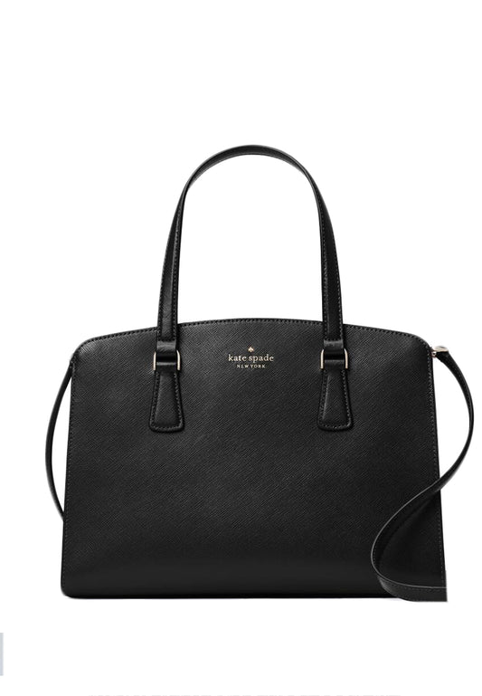 Kate Spade Perry Leather Medium Satchel - Black