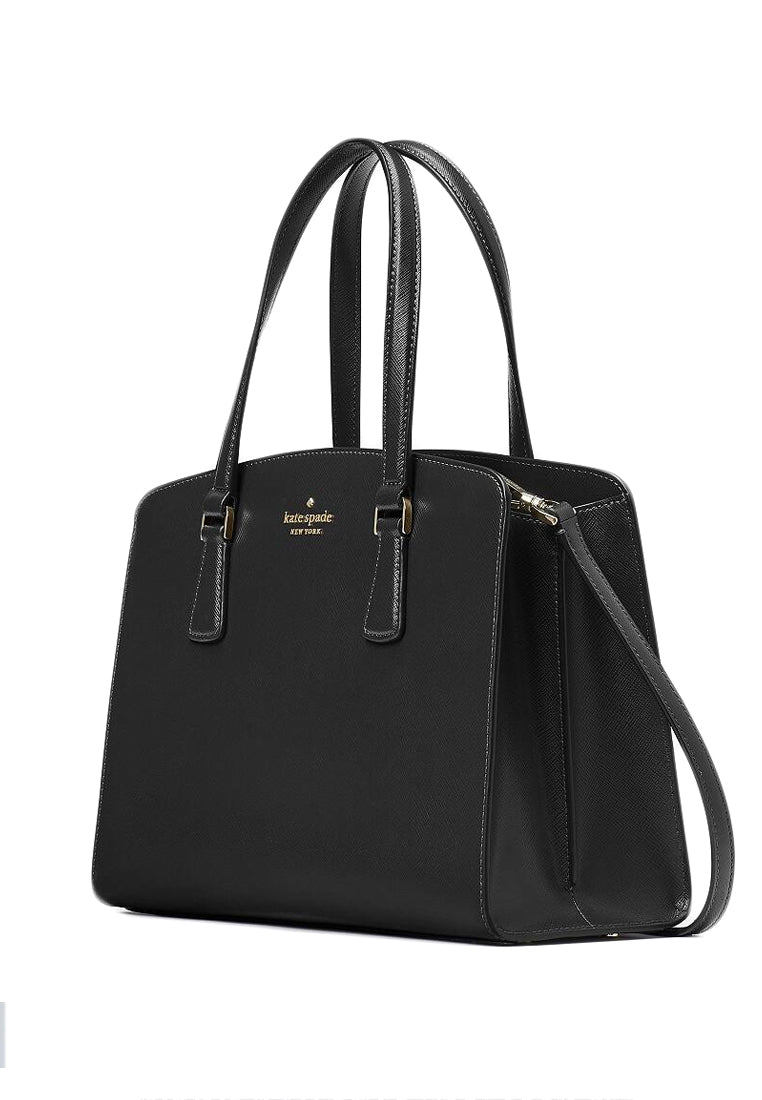 Kate Spade Perry Leather Medium Satchel - Black