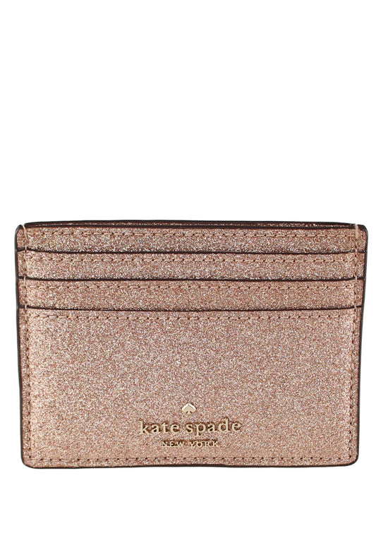 Kate Spade Tinsel Boxed Small Card Holder - Rose Gold