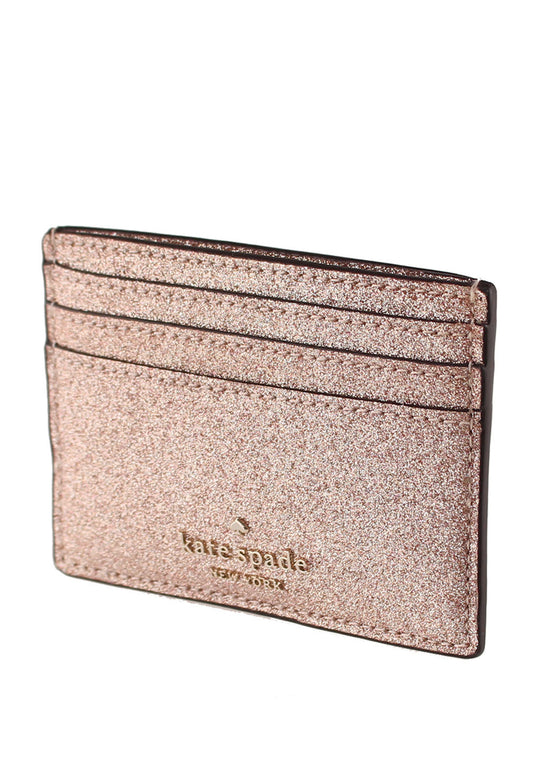 Kate Spade Tinsel Boxed Small Card Holder - Rose Gold