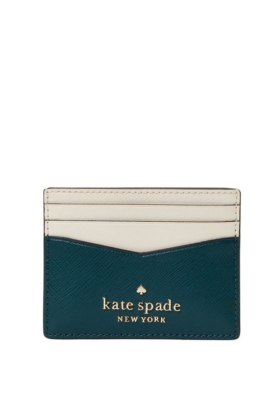 Kate Spade Staci Small Slim Card Holder - Peacook Blue