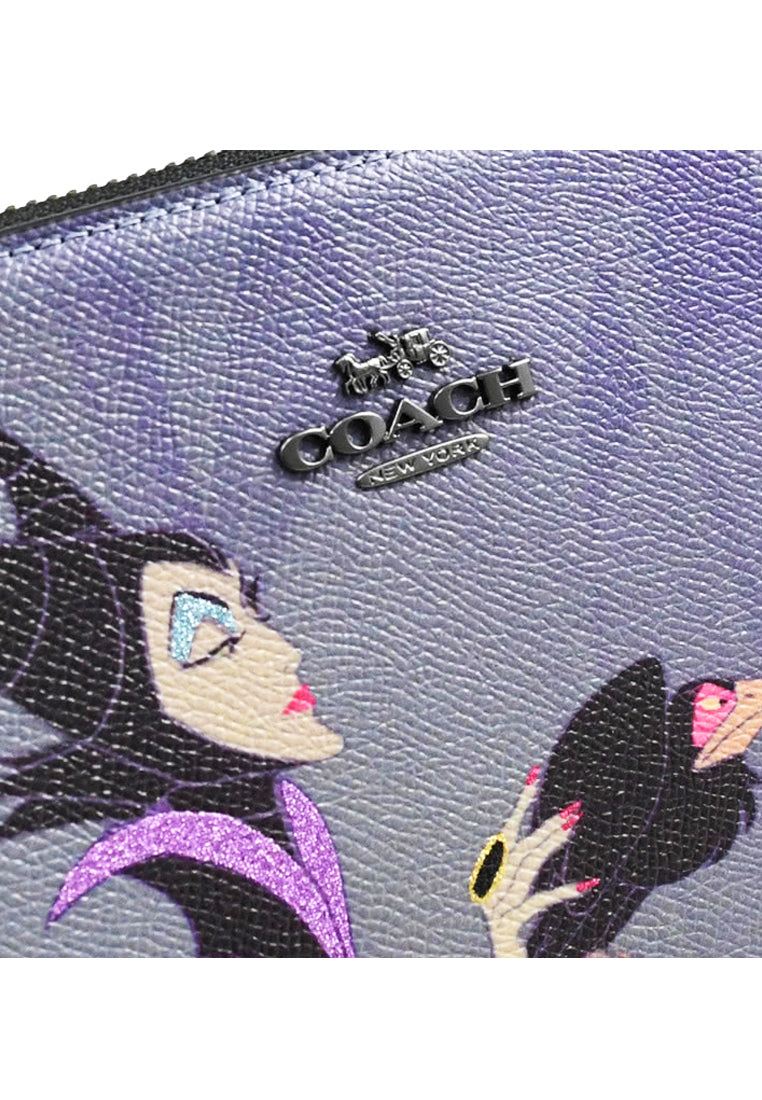 Coach X Disney Box Crossbody With Maleficent Motif - Purple