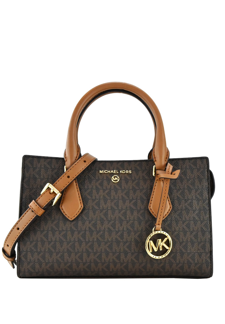 Michael Kors Valerie Small Logo Satchel - Brown