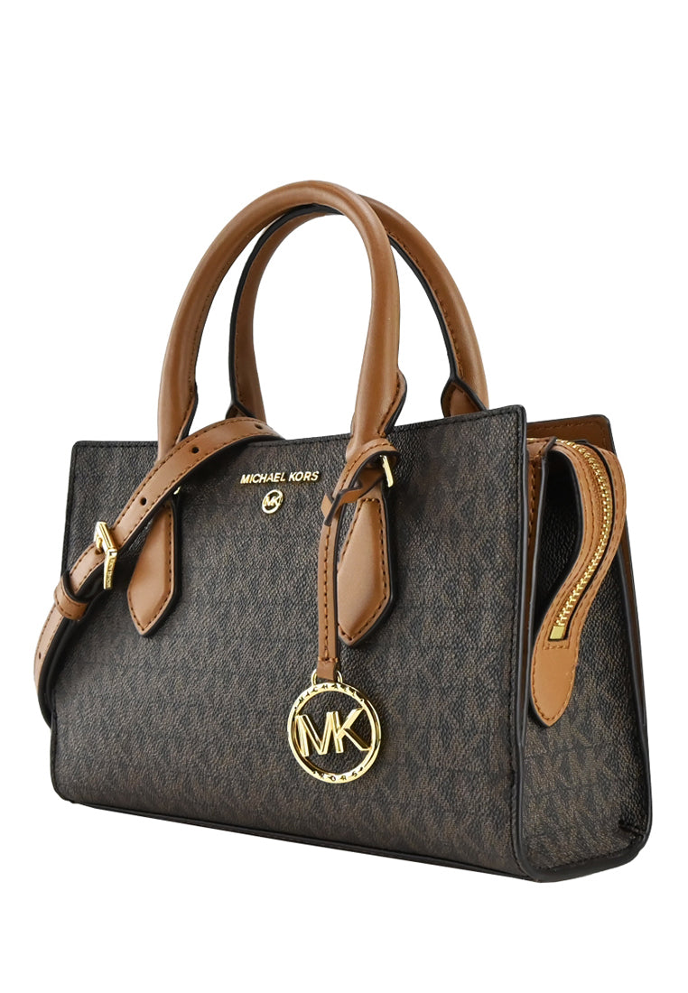 Michael Kors Valerie Small Logo Satchel - Brown