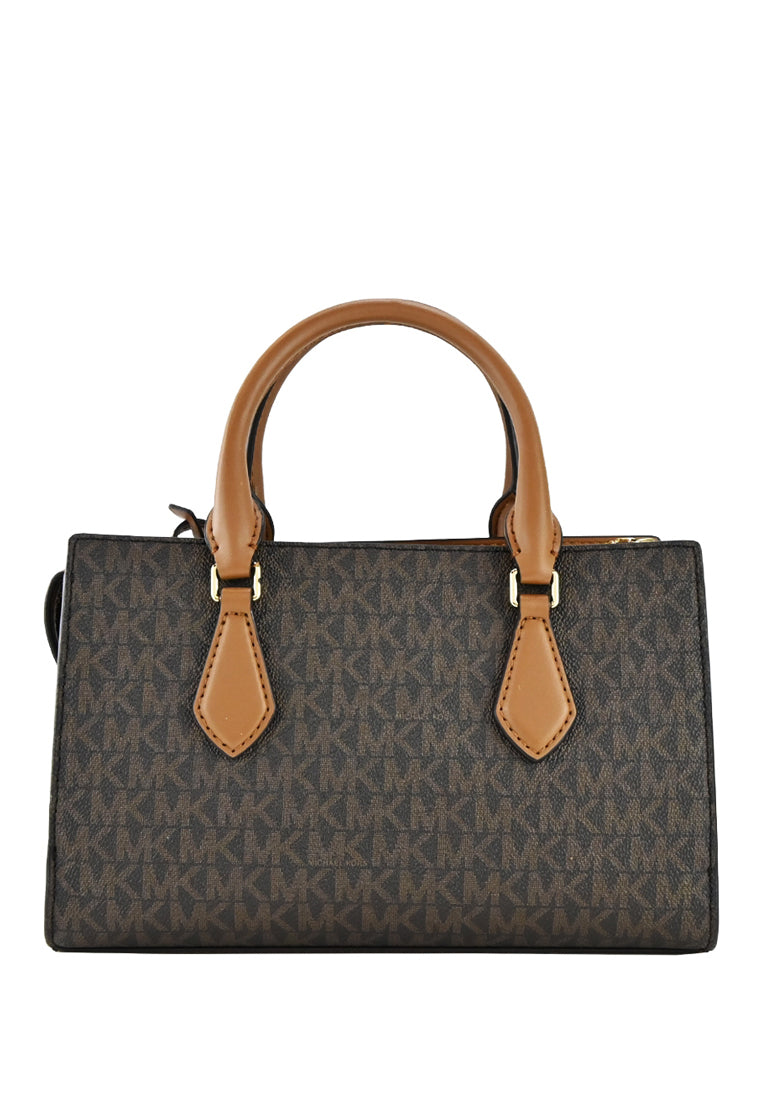 Michael Kors Valerie Small Logo Satchel - Brown