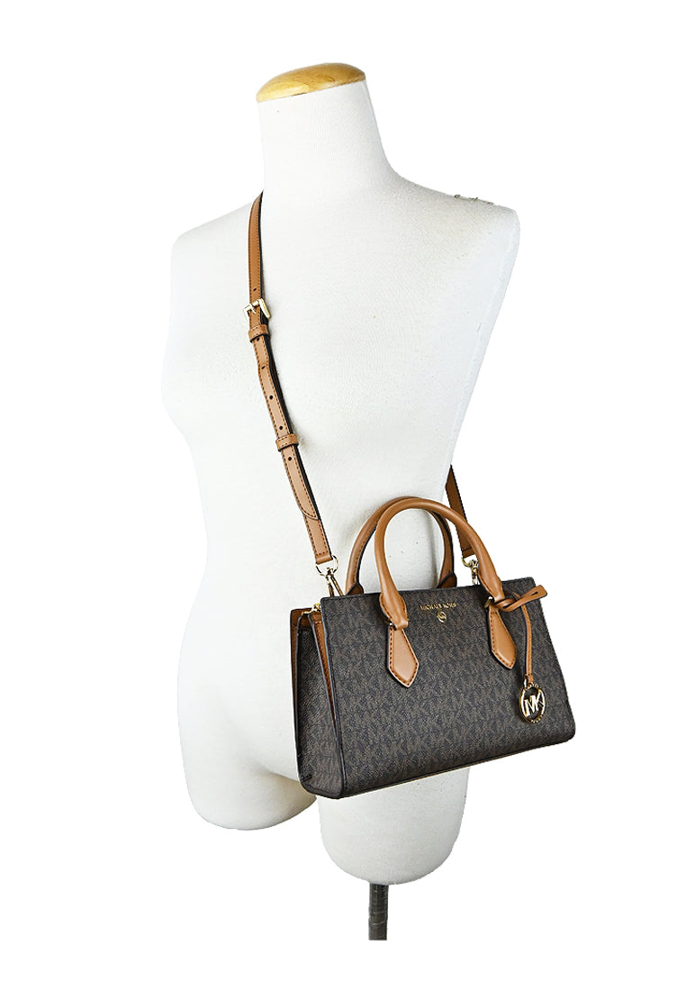 Michael Kors Valerie Small Logo Satchel - Brown