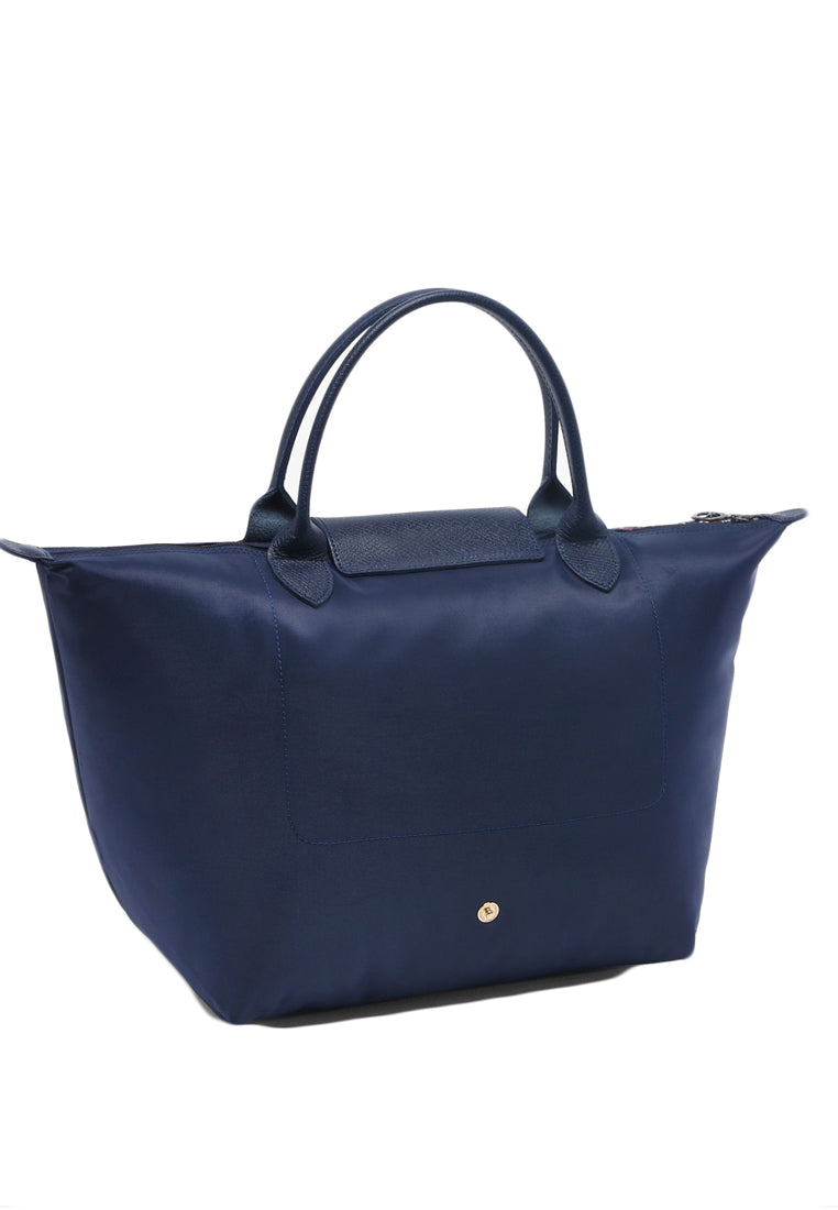 Longchamp Le Pliage Eiffel Tower Medium Short Handle Handbag - Navy