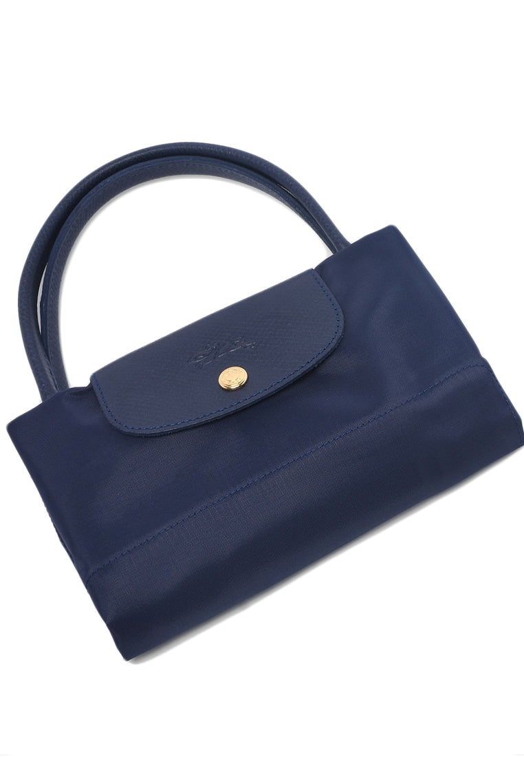 Longchamp Le Pliage Eiffel Tower Medium Short Handle Handbag - Navy