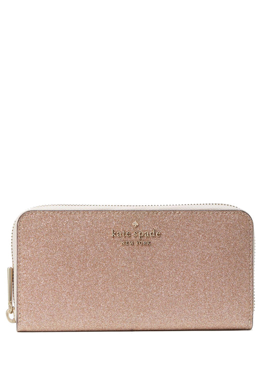 Kate Spade Tinsel Large Continental Wallet - Rosegold