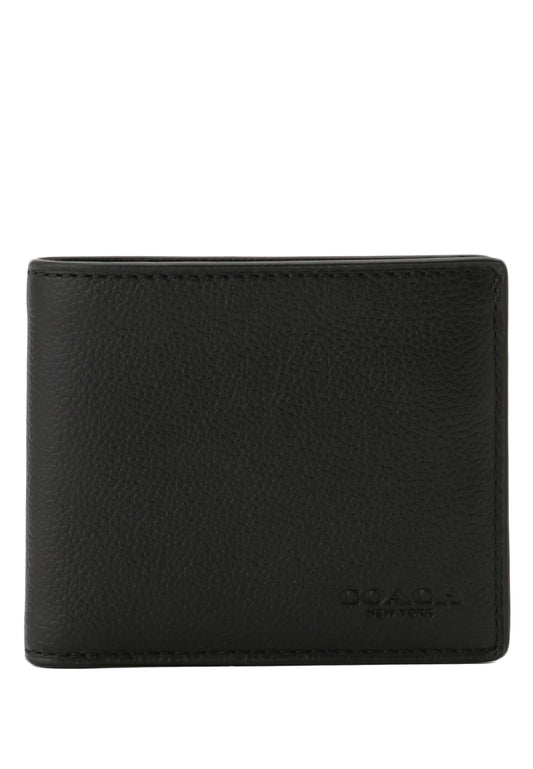 Coach Mens ID Billfold Wallet - Black