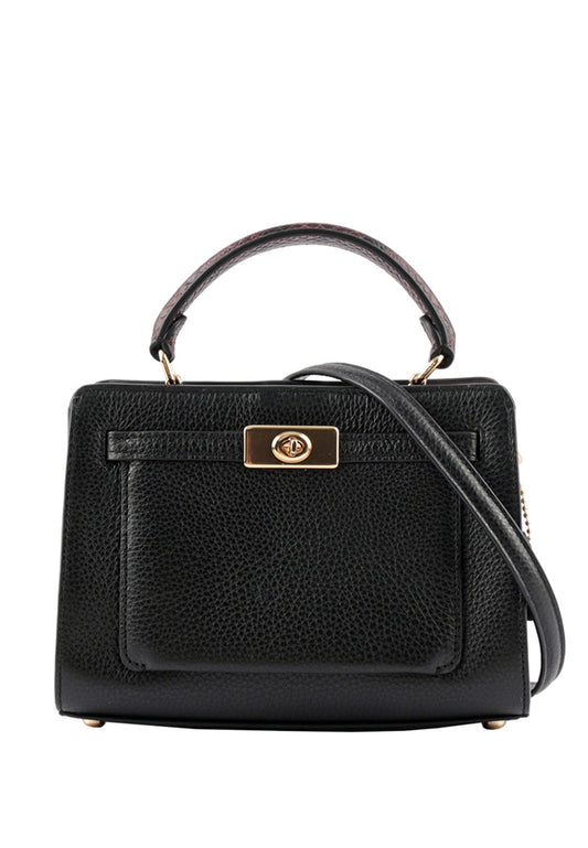 Coach Mini Lane Top Handle Bag - Black