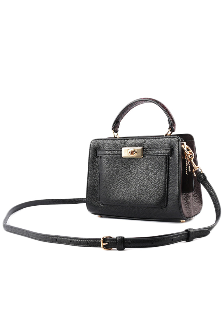 Coach Mini Lane Top Handle Bag - Black