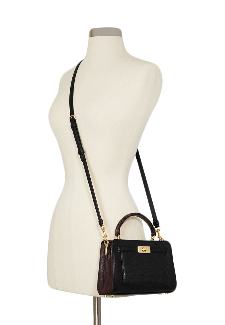 Coach Mini Lane Top Handle Bag - Black