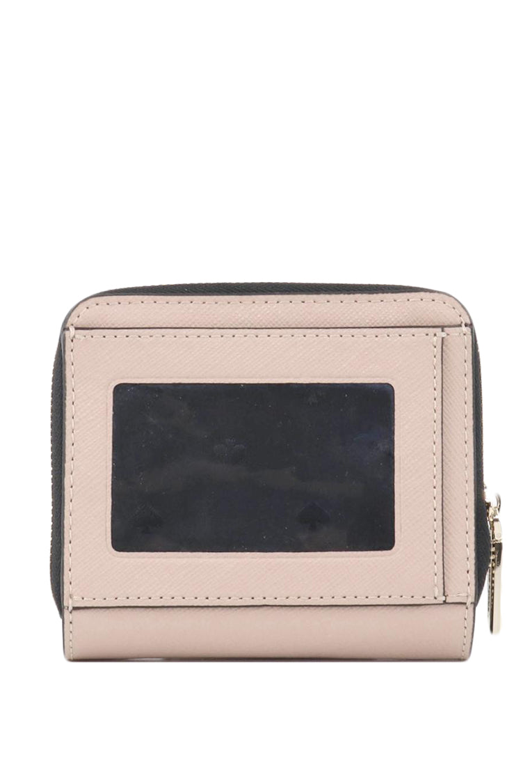 Kate Spade Staci Colorblock Small Zip Around Wallet - Warm Beige/Black