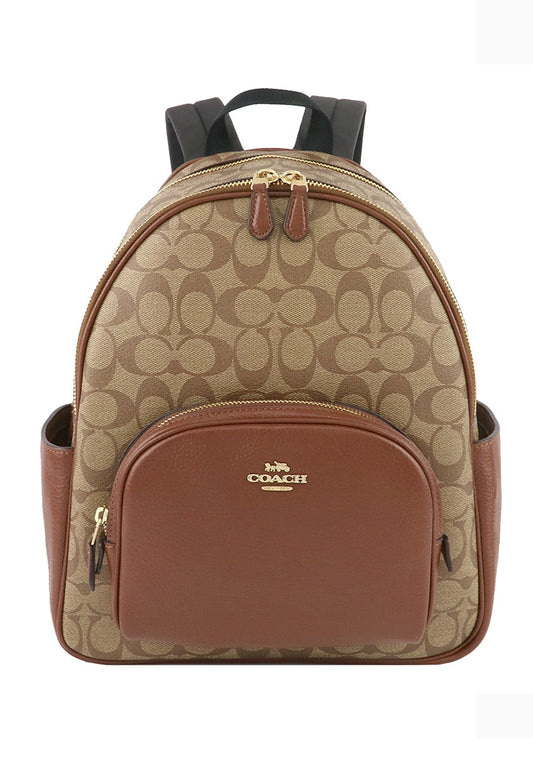 Coach Court Backpack In Signature Canvas - Brown