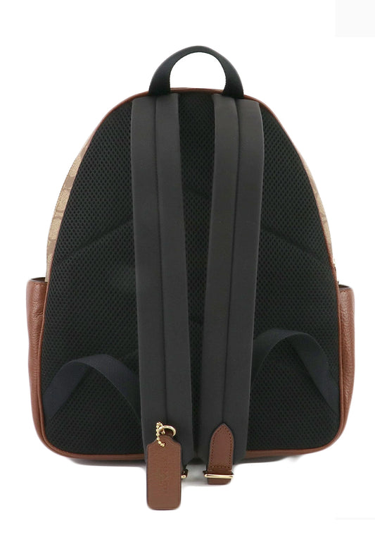 Coach Court Backpack In Signature Canvas - Brown