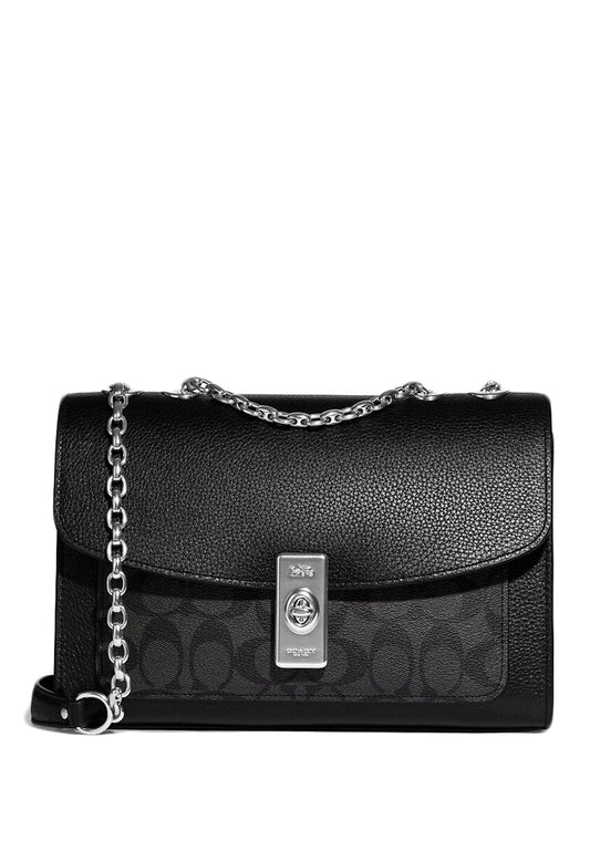 Coach Lane Shoulder Bag in Signature Canvas - Black