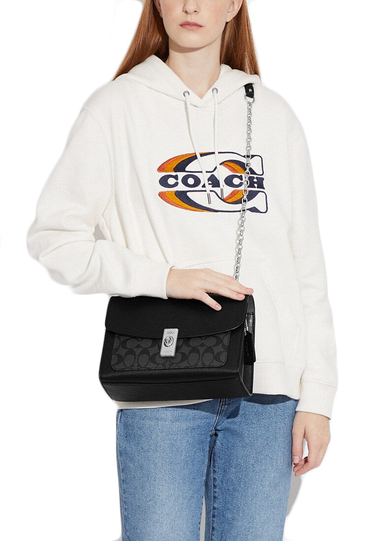 Coach Lane Shoulder Bag in Signature Canvas - Black