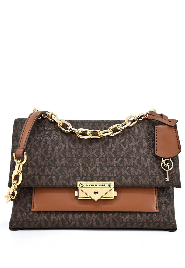 Michael Kors Cece Medium Logo Shoulder Bag - Brown