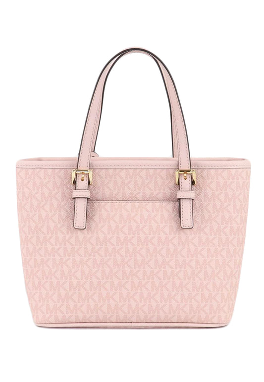 Michael Kors Jet Set Travel Extra-Small Logo Top-Zip Tote Bag - Powder Blush