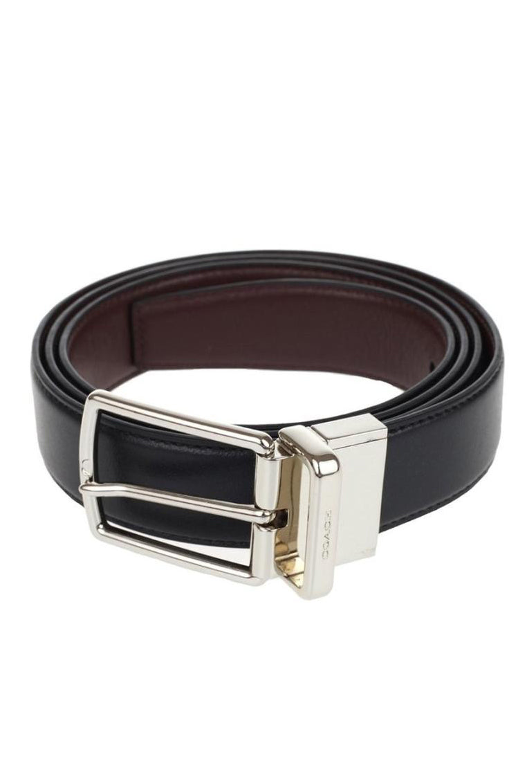 Coach Boxed Mod Plaque Harness Cut-To-Size Reversible Belt 32MM - Black