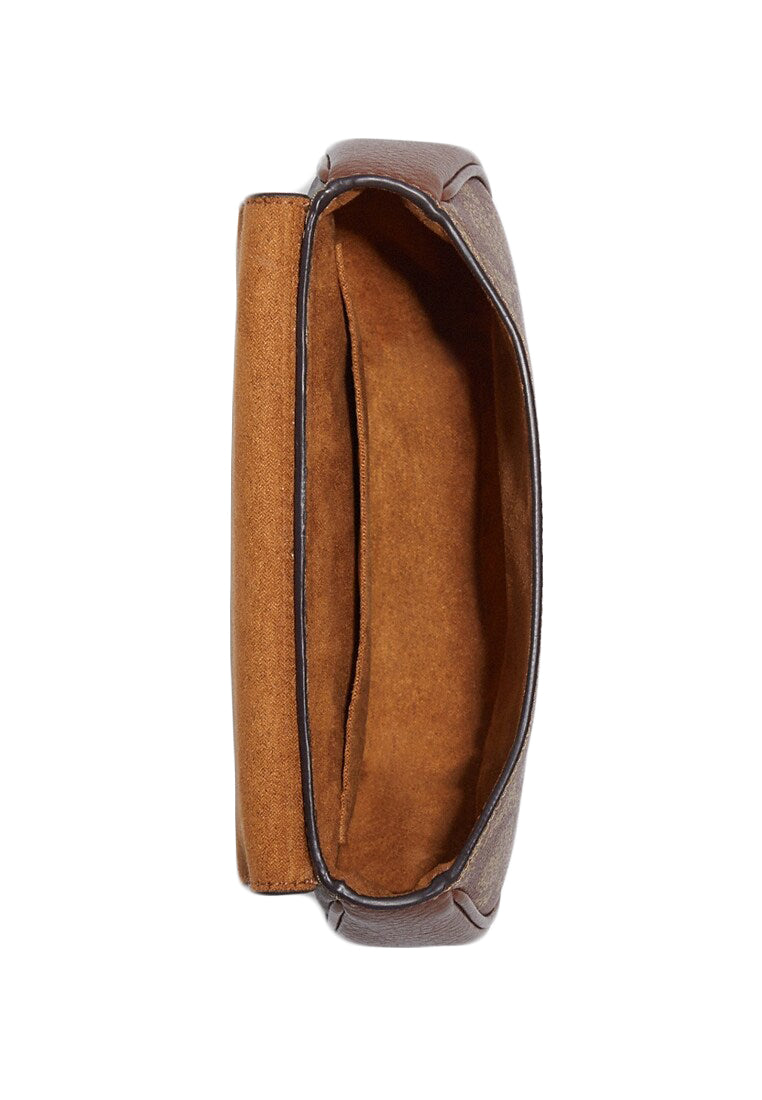 Coach Saddle Belt Bag In Signature Canvas - Brown