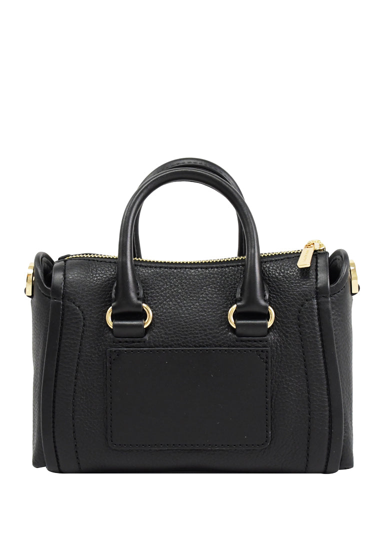 Michael Kors Carine Extra Small Pebbled Leather Satchel - Black