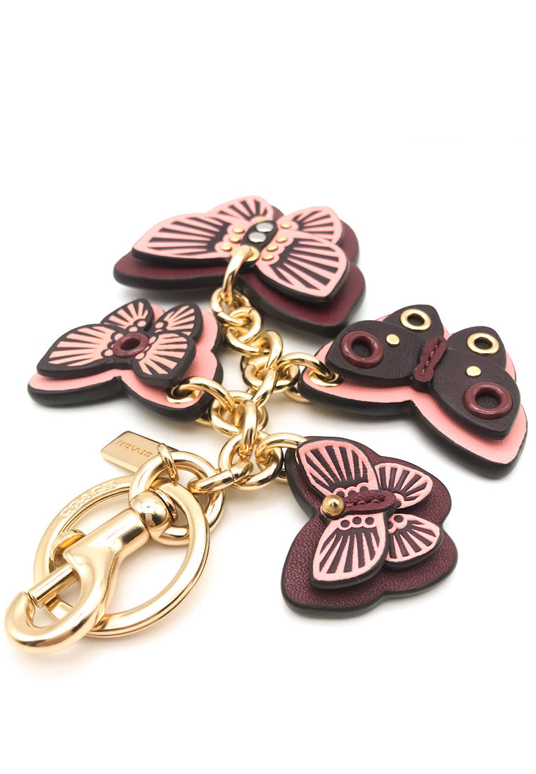 Coach Butterfly Cluster Bag Charm - Pink